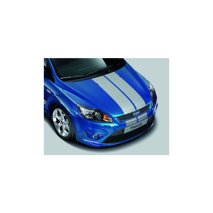 Ford Focus (01/2008 - 12/2010) GT Stripe Set for Hood, Performance Blue