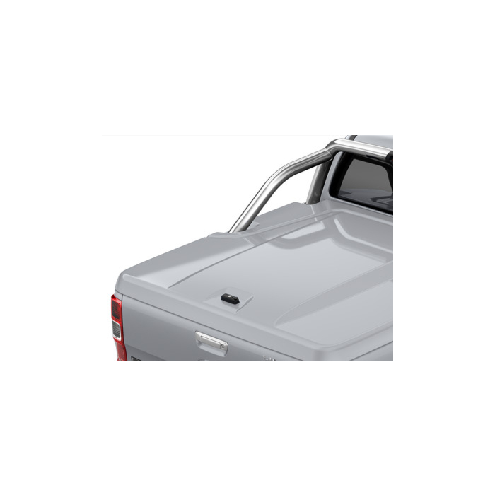 Ford Ranger (02/2019 - ..) double cab fixed tonneau cover Moondust Silver
