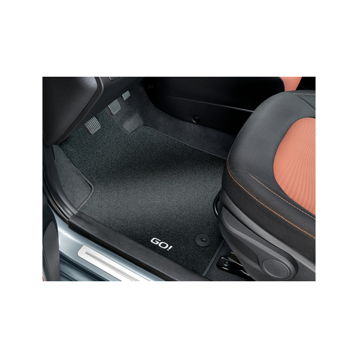 Hyundai i10 (2014 - 2017) floor mats, velour, GO! special edition, LHD
