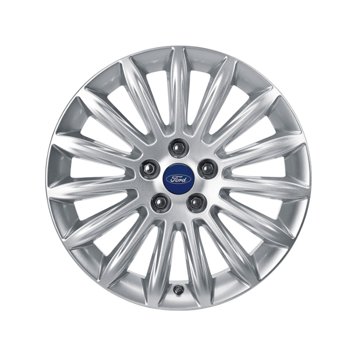 Ford Galaxy / S-MAX (04/2006 - 04/2015) lichtmetalen velg 17" 15-spaaks design, zilver