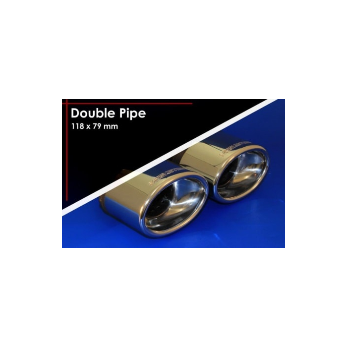 Musketier Peugeot 4008 sport exhaust left/right, 2x118x79 mm duplex