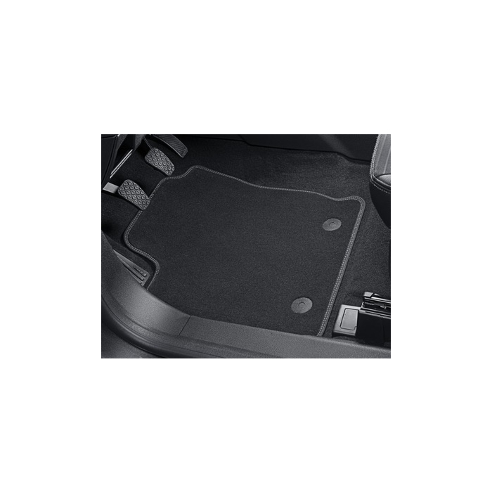 Ford EcoSport (10/2017 - ..) floor mats, premium velour front and rear, black