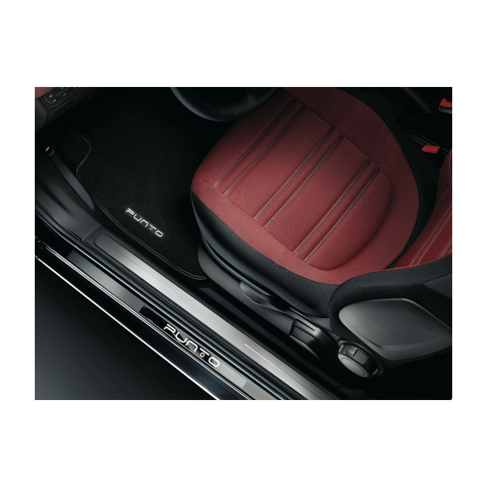 Fiat Punto door sills embossed black 3-drs