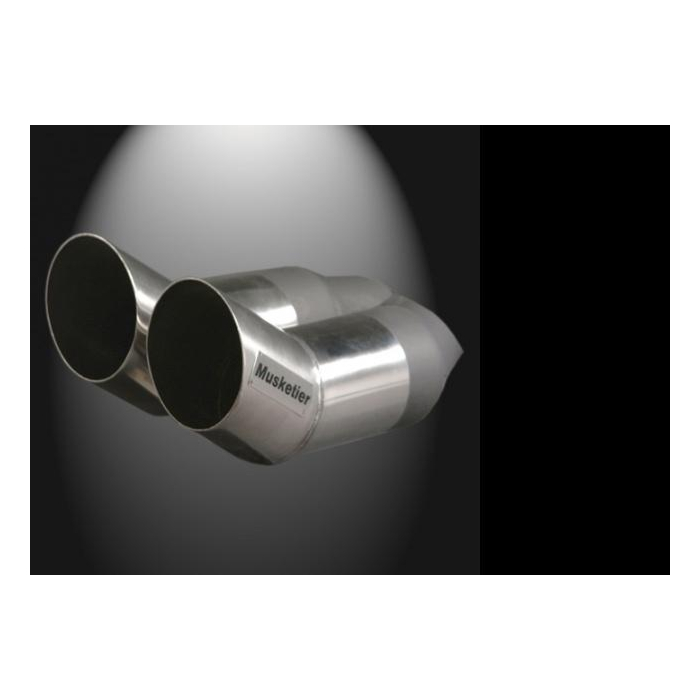 Musketier Peugeot 207 exhaust stainless steel 2xØ76mm