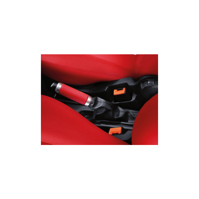 Ford Ka 09/2008 - 2016 hand-brake cover Sunrise (red) with matt chrome finish rings