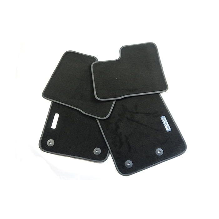 Fiat 500X floor mats velors with 500-logo black