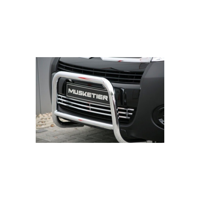 Musketier Peugeot Partner 3 bullbar Ø48 mm, stainless steel chromed