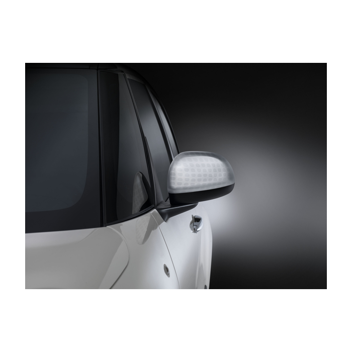 Fiat 500L mirror caps silver with full technics effect