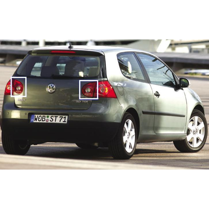 Volkswagen Golf 5 inside tail lights