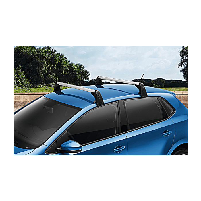 Volkswagen Polo 2005 - 2009 roof base carriers, with roof rails