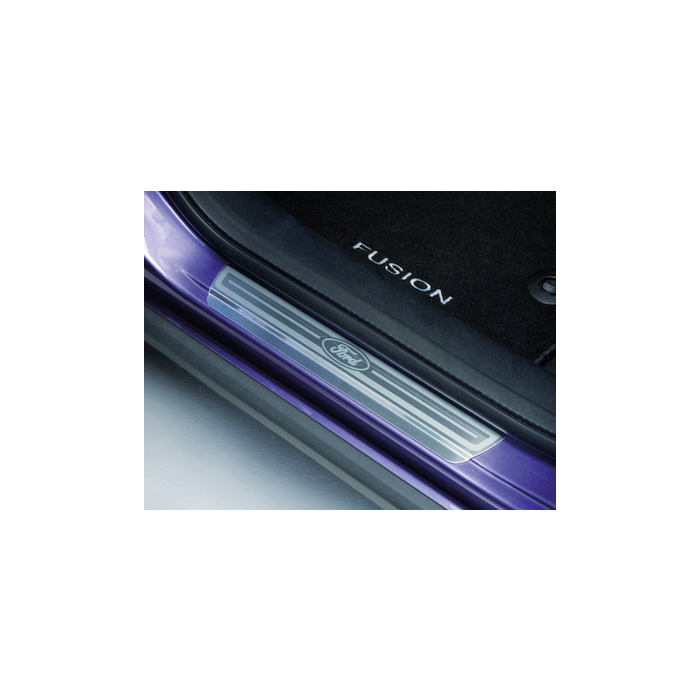 Ford Fusion 2002 - 2012 scuff plates front, anthracite/silver