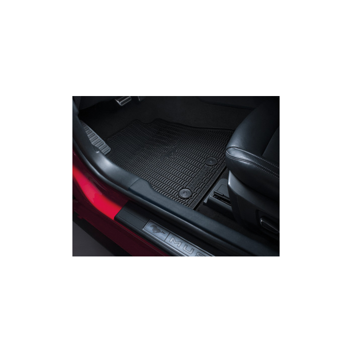 Ford Mustang (03/2015 - 03/2023) floor mats, all-weather front and rear, black