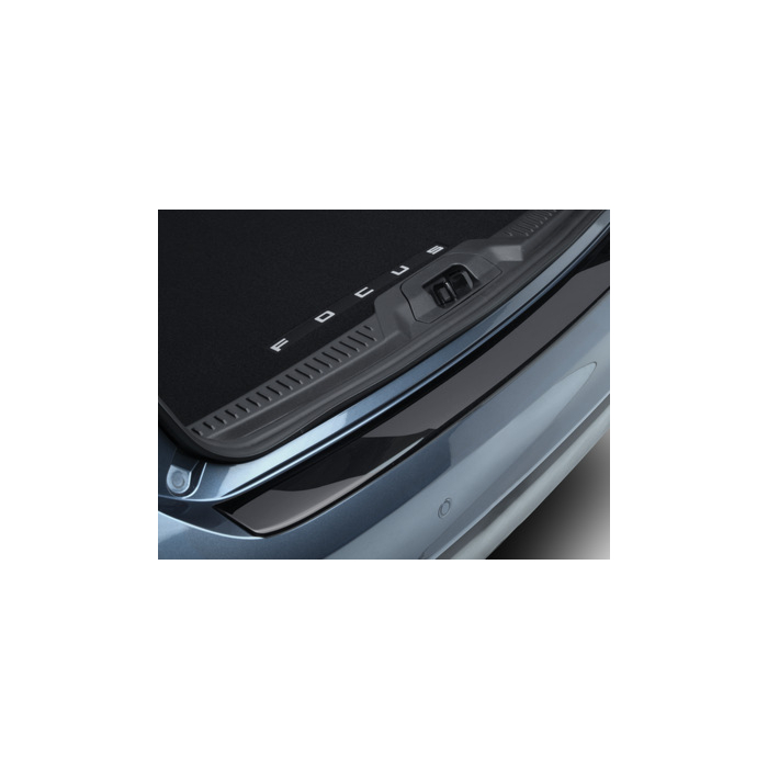 Ford Focus (04/2018 - ..) wagon rear bumper protector, glossy black