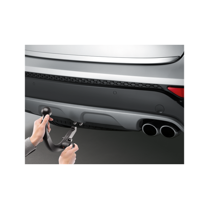 Hyundai i10 (2010 - 2014) tow bar, horizontal detachable