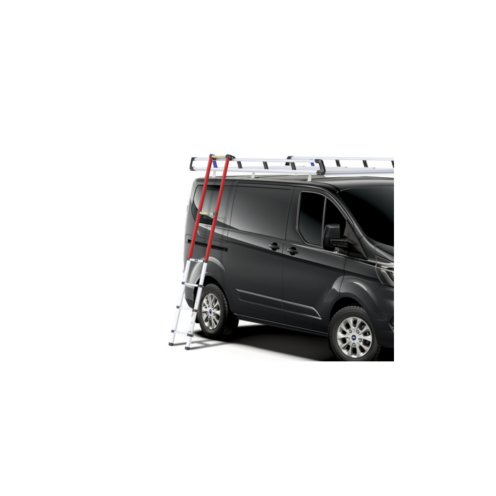 Ford Tourneo / Transit Custom (02/2018 - 09/2023) Q-Tech Get-Up telescopische ladder met 4 treden