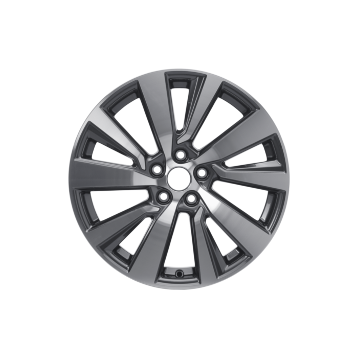 Ford Puma (10/2019 - ..) except ST and ST X alloy wheel 18" 5 x 2-spoke design, pearl gray polished