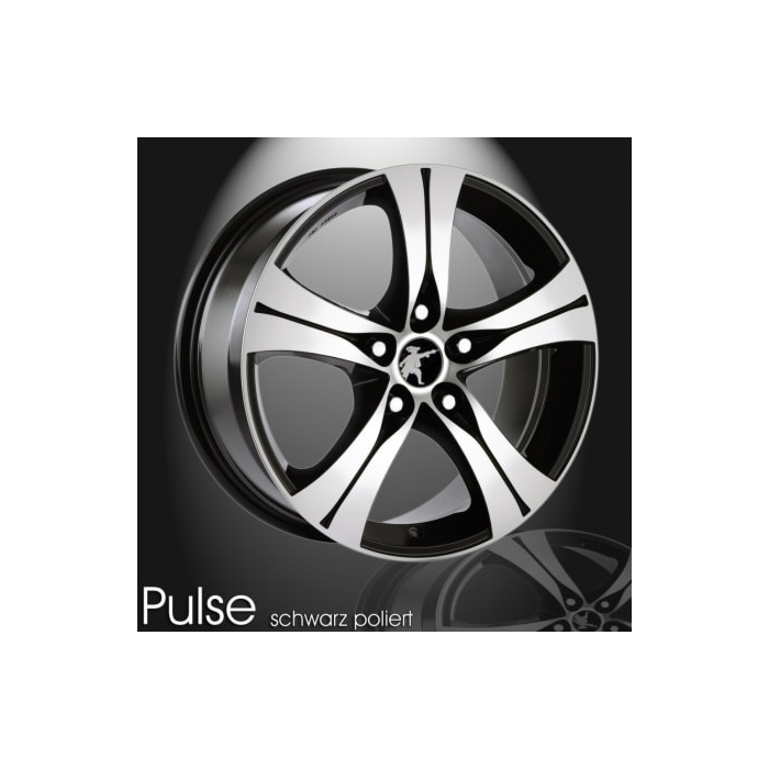 Musketier Peugeot Expert (2007 - 2016) lichtmetalen velg Pulse 7,5Jx17 zwart gepolijst