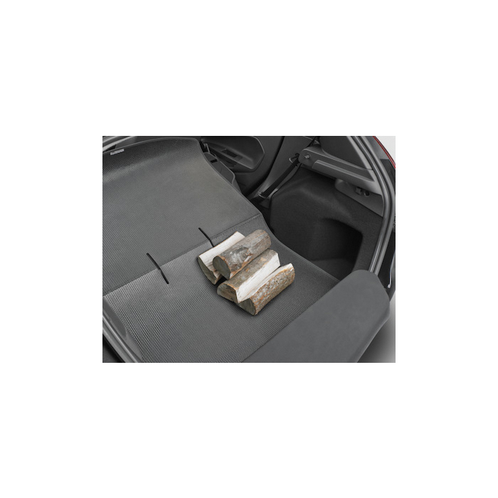 Ford Fiesta 09/2008 - 07/2017 luggage compartment mat black, with Fiesta logo