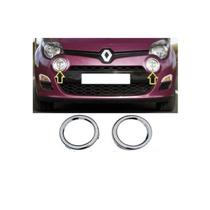 Renault Twingo 2011 - 2014 chrome fog lamp trims