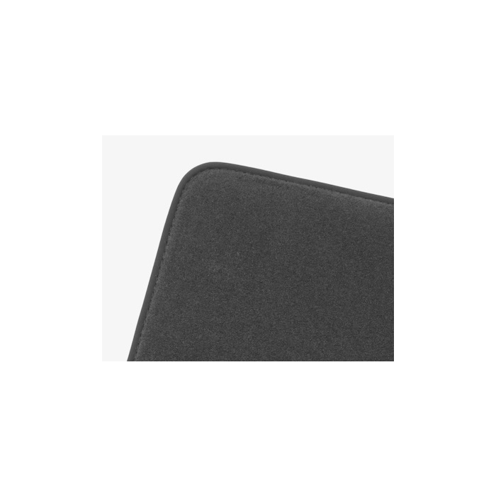 Ford C-MAX (04/2015 - 09/2018) floor mats, premium velour rear, anthracite, finished with black nubuck