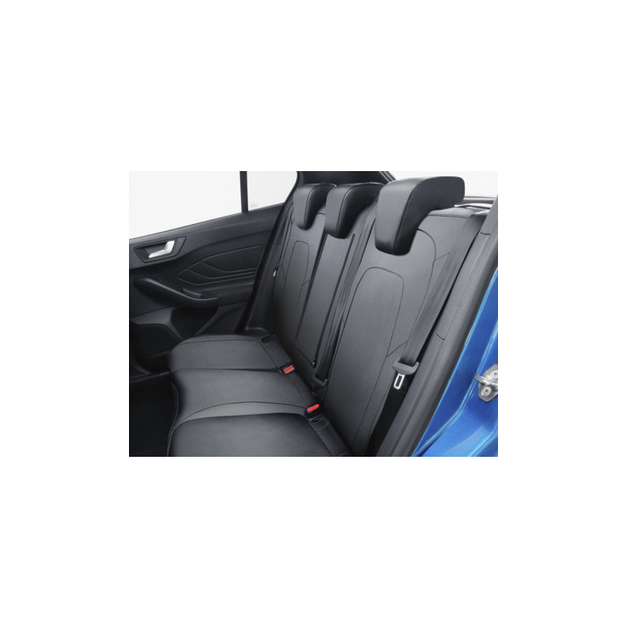 Ford Focus (04/2018 - ..) premium seat cover for rear seat, black artificial leather