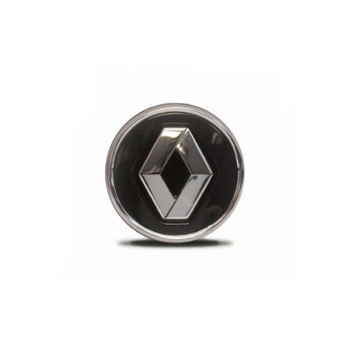 Renault hub cap black with chrome edge 58mm