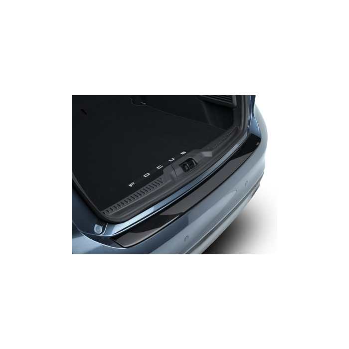 Ford Focus (04/2018 - ..) rear bumper protector, glossy black
