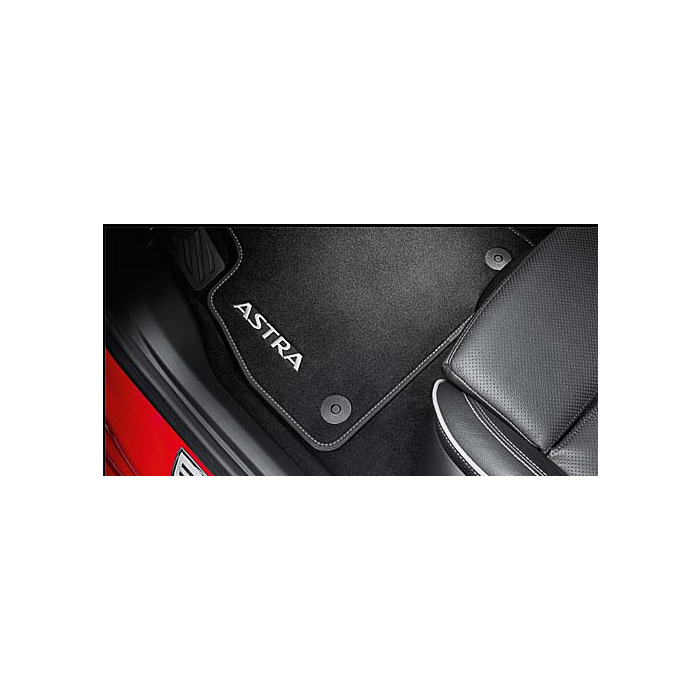 Opel Astra K floor mats velour premium black