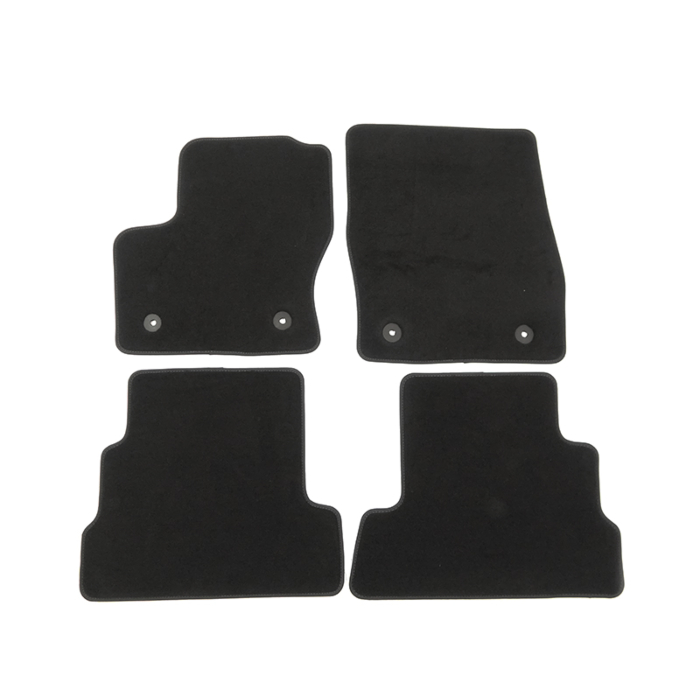 Ford Kuga (11/2012 - 11/2019) floor mats, premium velour front and rear, black