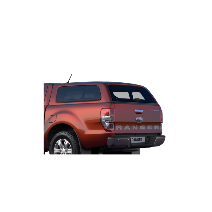 Ford Ranger (02/2019 - ..) double cab hard top with side windows, Copper Red
