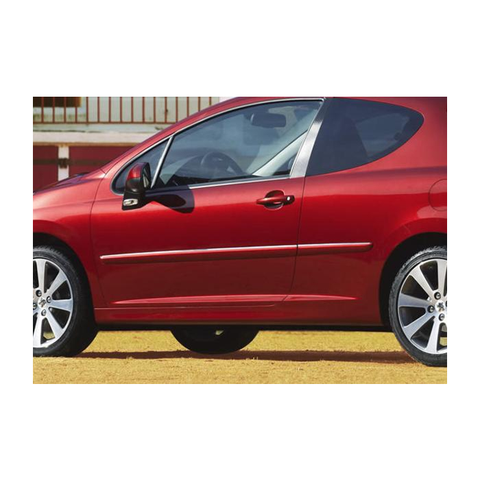 Peugeot 207 3-drs trims with chrome rear panel