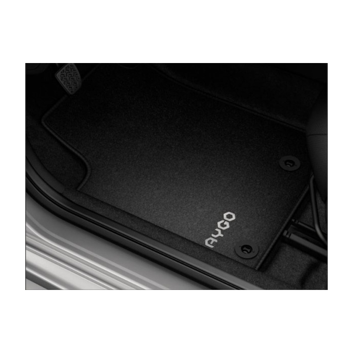 Toyota Aygo (2014 - 2022) floor mats black velours