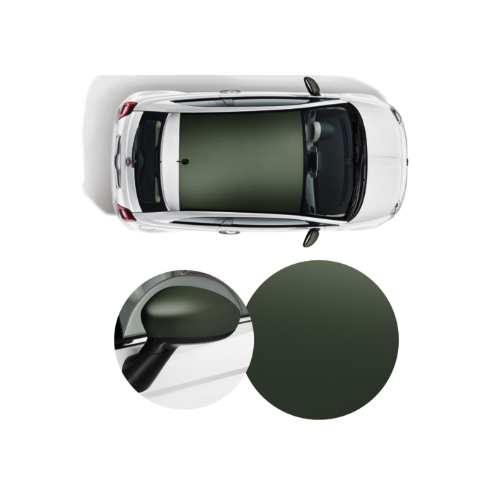 Fiat 500 wrapping pack military green