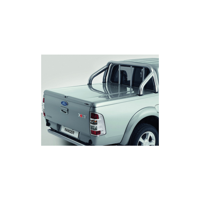 Ford Ranger (2006 - 10/2011) Style-X hard cover lockable luggage cover, painted in silver metallic