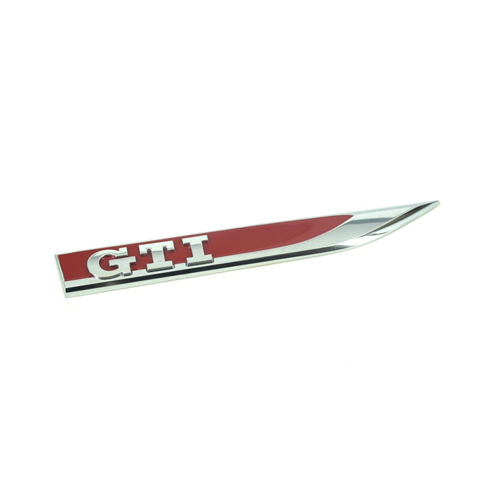 Volkswagen Golf 7 GTI emblem front screen right red / chrome
