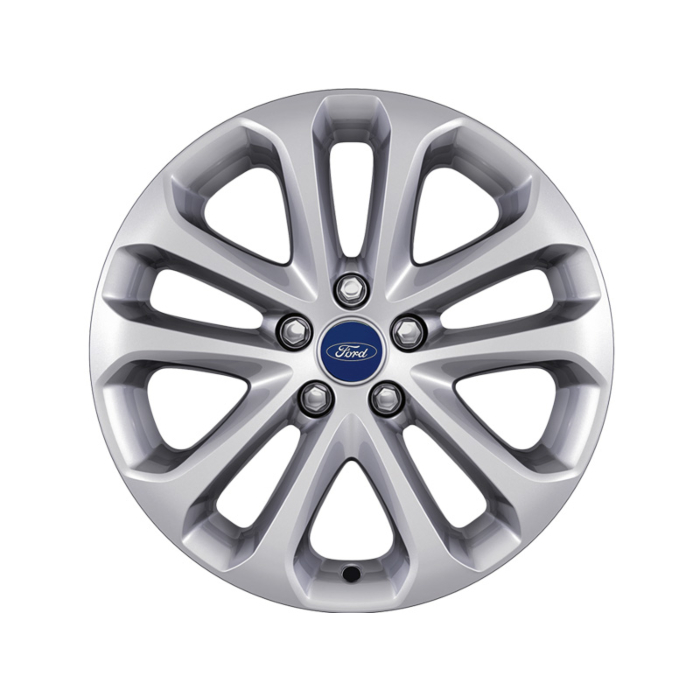 Ford alloy wheel 17" 5x2-spoke design, silver