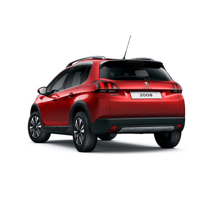 Peugeot 2008 (2013 - 2016) rear bumper plate underside stainless steel (with recess)