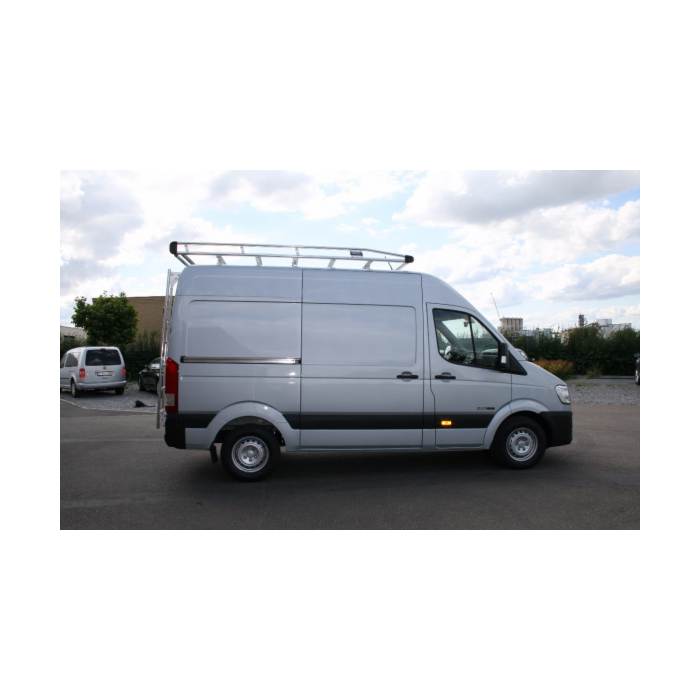 Hyundai H350 aluminium roof base carrier with role, 6 meter, reinforced