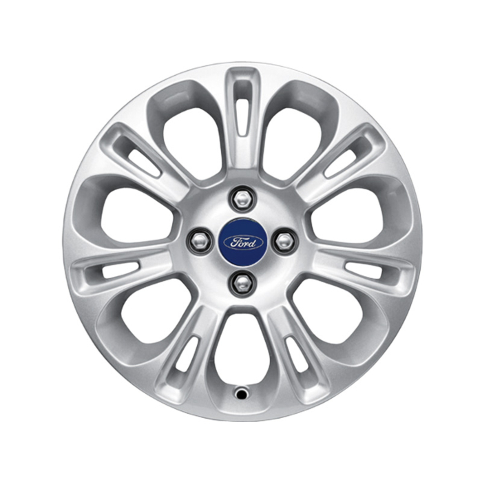 Ford alloy wheel 15" 7x2-spoke design silver