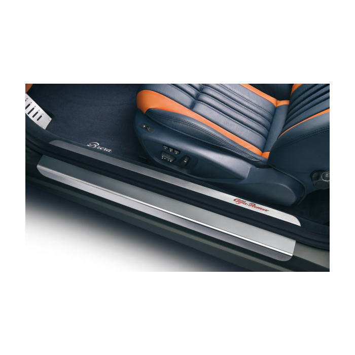 Alfa Romeo Brera / Spider scuff plates aluminium illuminated
