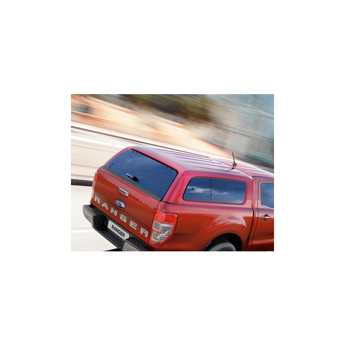 Ford Ranger (02/2019 - ..) double cab hard top with side windows, Colorado Red