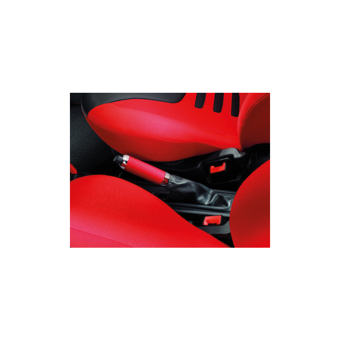 Ford Ka (09/2008 - 05/2016) handbrake handle Sunrise (red) with chrome-finished rings