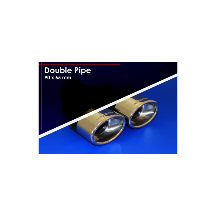 Musketier Citroën C1 / Peugeot 108 / Toyota Aygo 2014 - .. sport exhaust left/right, 2x90x65 mm duplex