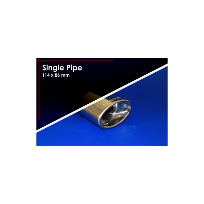 Musketier Citroën C1 / Peugeot 107 / Toyota Aygo duplex stainless steel exhaust 1x114x86 mm