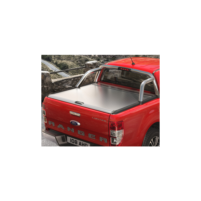 Ford Ranger (2012 - 11/2022) roll-up tonneau cover silver, manually operated