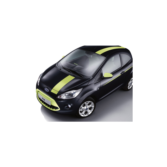Ford Ka (09/2008 - 05/2016) striping compleet Jump (groen) met dakspoiler