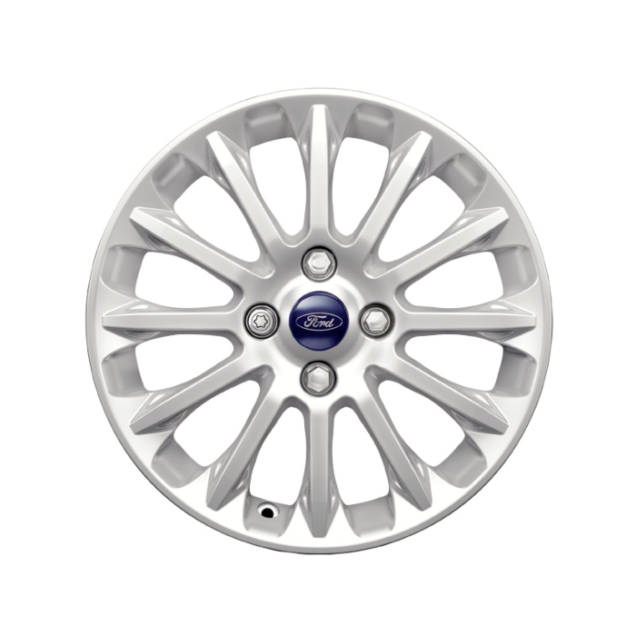 Ford Fiesta (09/2008 - 06/2017) alloy wheel 16" 12-spoke Verve design, Sparkle silver