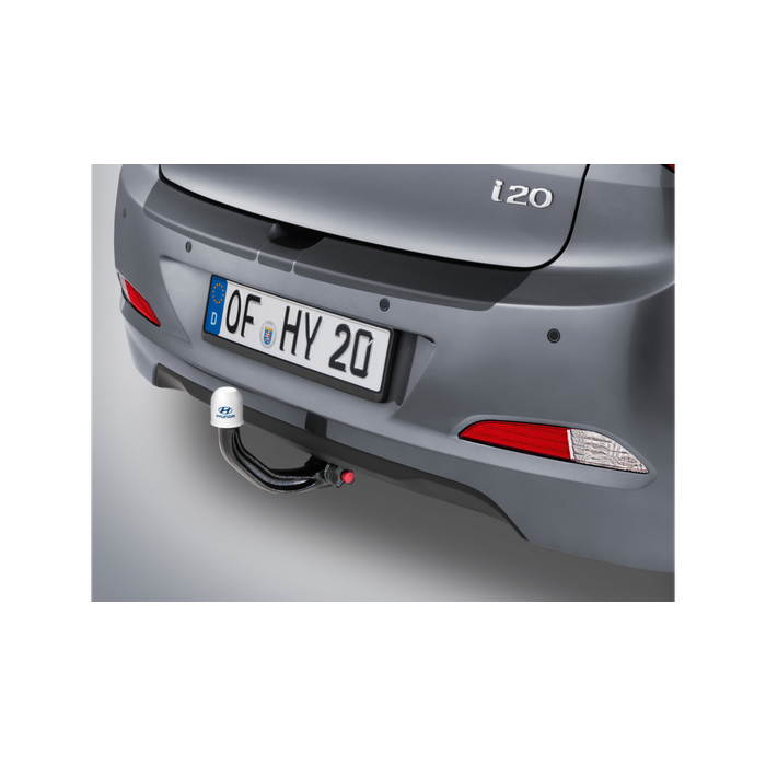 Hyundai i20 3-drs (2015 - ..) tow bar, vertical detachable
