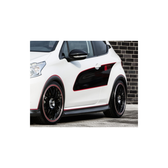 Musketier Peugeot 208 (2012 - 2019) side skirts carbon-look
