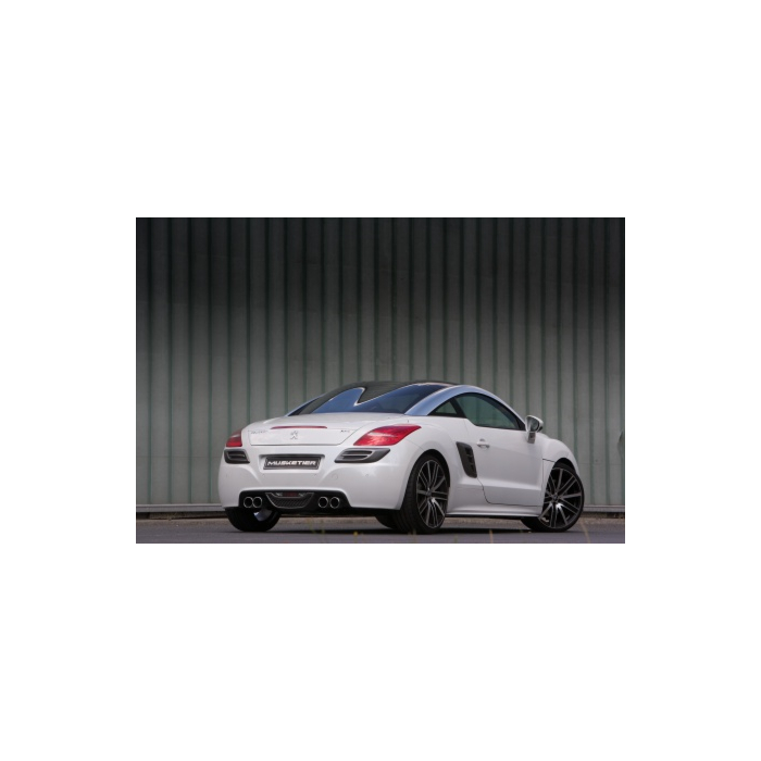 Musketier Peugeot RCZ duplex rvs einddemper 2xØ90 mm